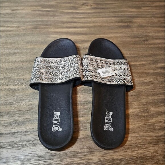 NWT Women's Silver Bling Thrasher Slide Sandals Size 11 - Picture 3 of 6